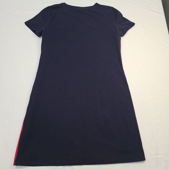 Tommy Hilfiger Women's T-Shirt Dress Small Navy Blue Side Stripes Cotton /87-21 - Picture 3 of 7